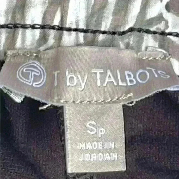 T for Talbots Grey/Black Palm Tree Print Athletic Skort Sz. SP - Picture 9 of 11